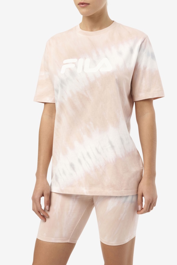 Gardenia/White/Belgian Block Alivia Tie Dye Tee Fila