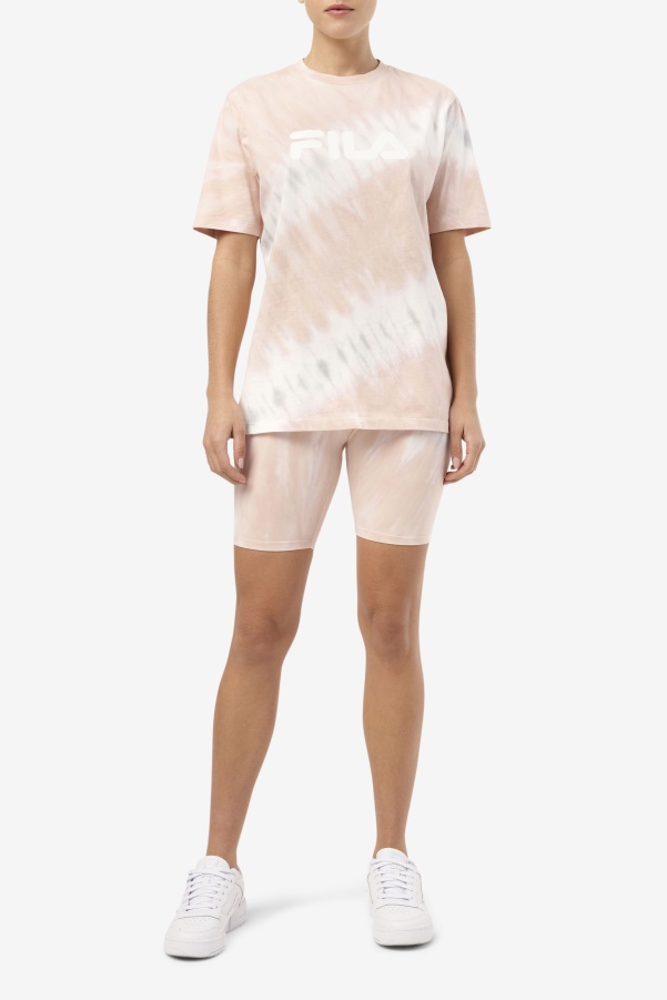 Gardenia/White/Belgian Block Alivia Tie Dye Tee Fila
