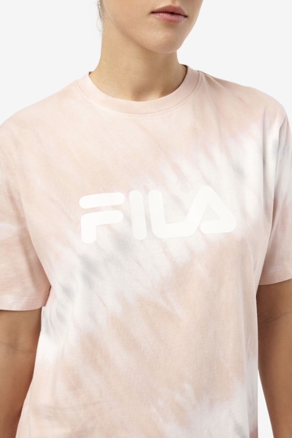 Gardenia/White/Belgian Block Alivia Tie Dye Tee Fila