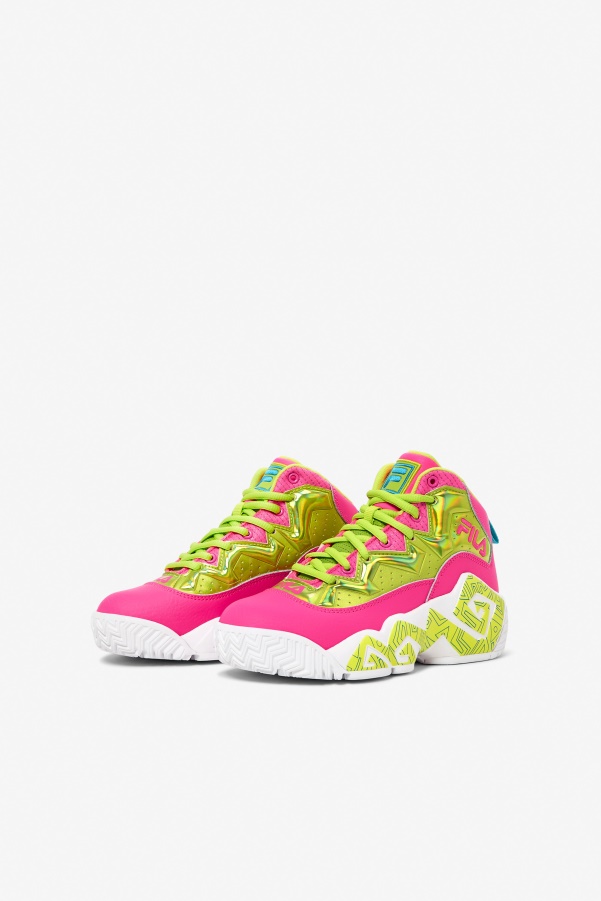 Fila Big Kids' Mb Night Walk Pink/Lime Punch/White