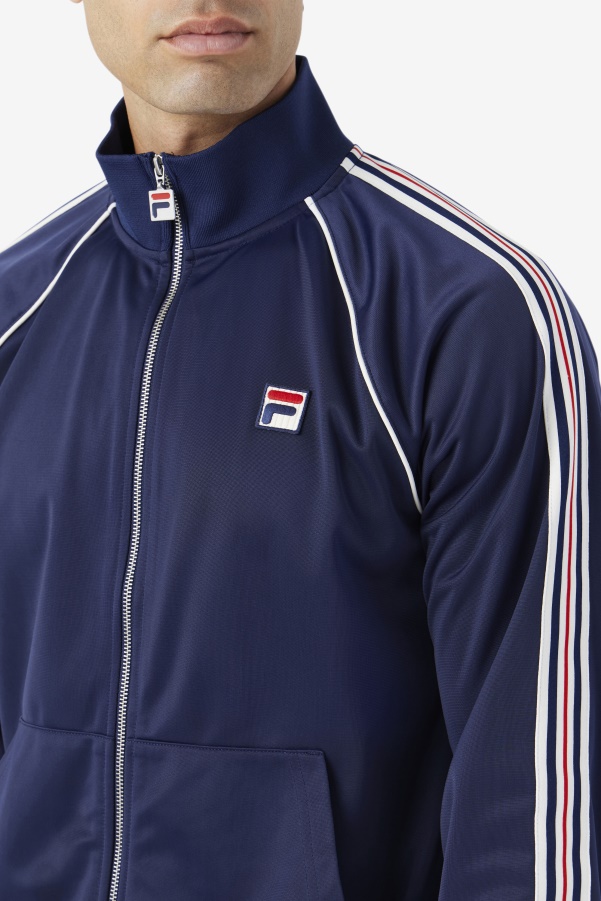 Fila Lavin Track Jacket Navy/Egret/Red