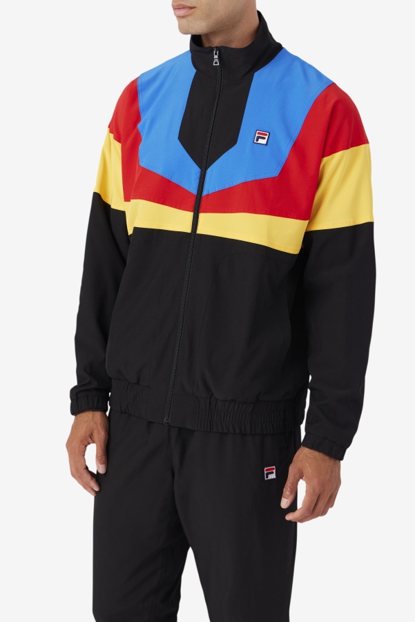 Amar Track Jacket Fila Black/Gold/Red/Blue/White