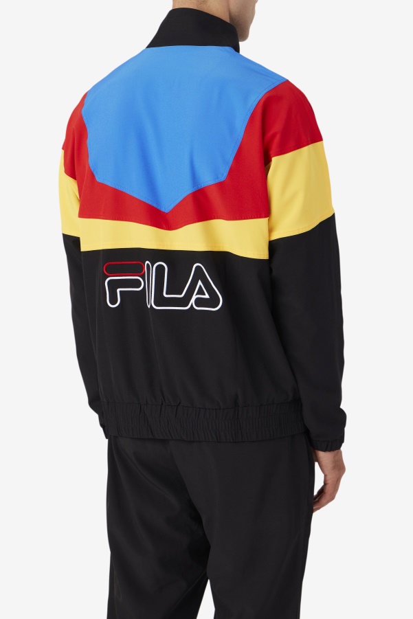 Amar Track Jacket Fila Black/Gold/Red/Blue/White