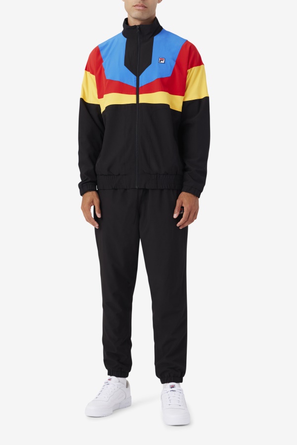 Amar Track Jacket Fila Black/Gold/Red/Blue/White