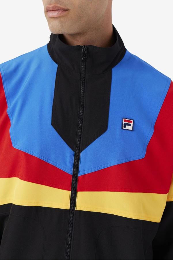 Amar Track Jacket Fila Black/Gold/Red/Blue/White