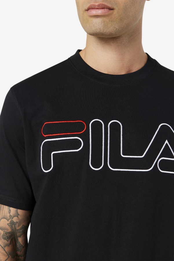 Black/White/Red borough tee Fila