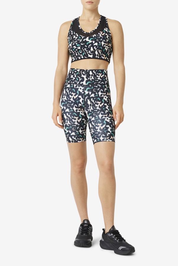 Uplift Racerback Bra Top Fila Black Animal