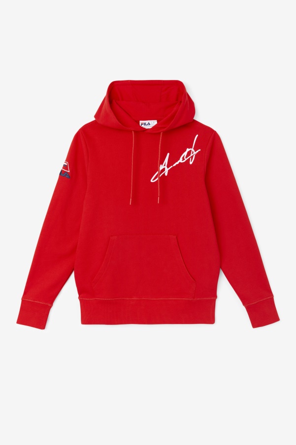 Fila Grant Hill Lazarus Hoodie Red