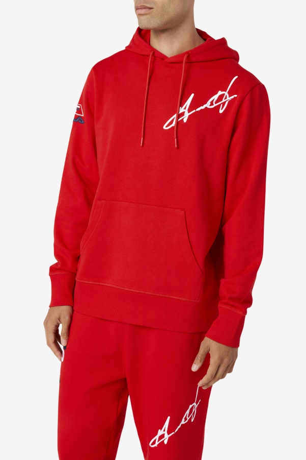Fila Grant Hill Lazarus Hoodie Red