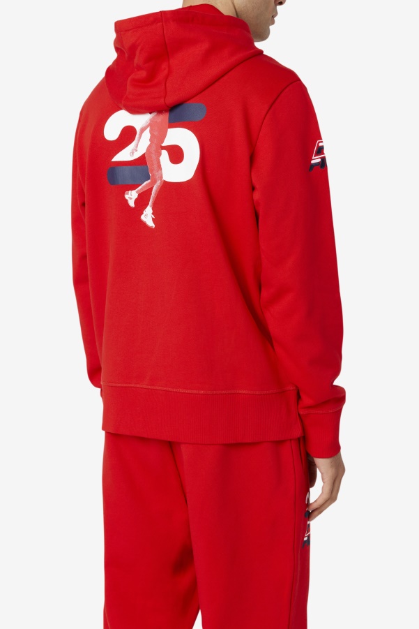 Fila Grant Hill Lazarus Hoodie Red