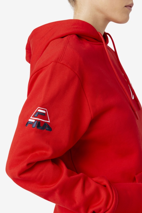 Fila Grant Hill Lazarus Hoodie Red