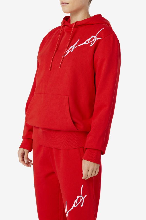 Fila Grant Hill Lazarus Hoodie Red