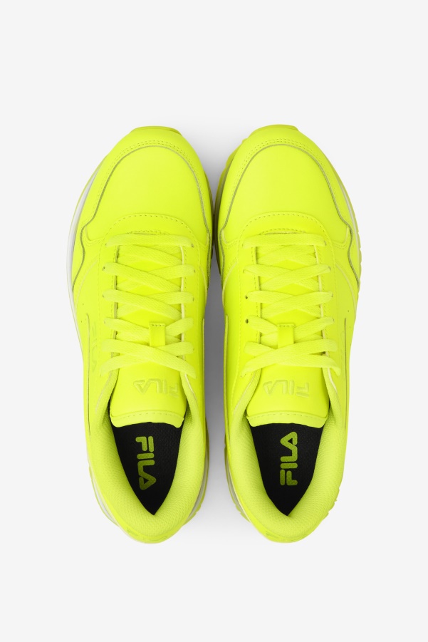Women's Orbit Stripe Fila Yellow/Black/Brilliant White