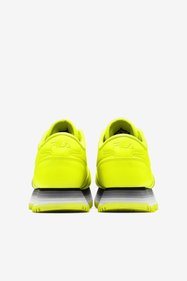 Women's Orbit Stripe Fila Yellow/Black/Brilliant White