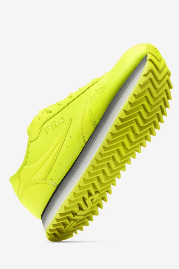 Women's Orbit Stripe Fila Yellow/Black/Brilliant White