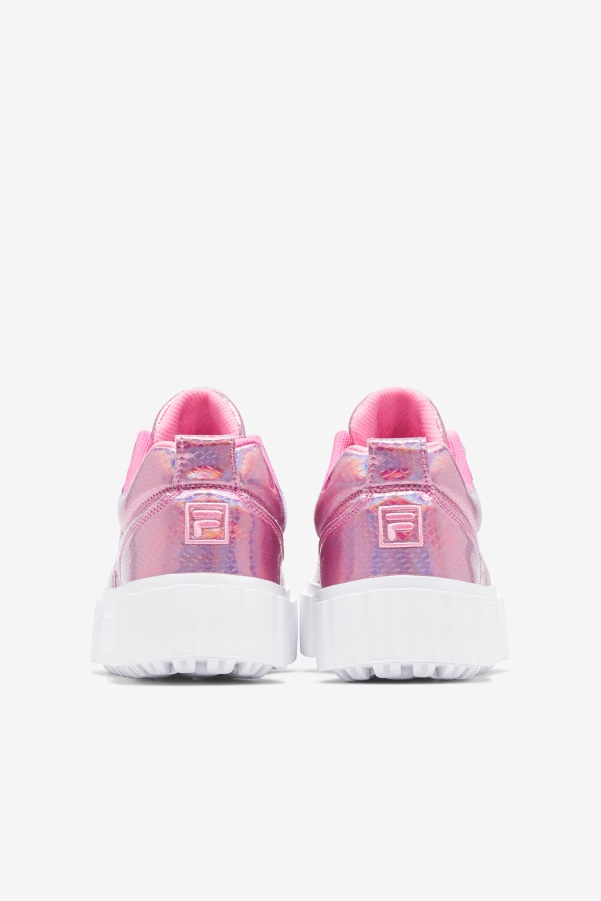 Cotton Candy/White Fila Women's Sandblast Iridescent Snake