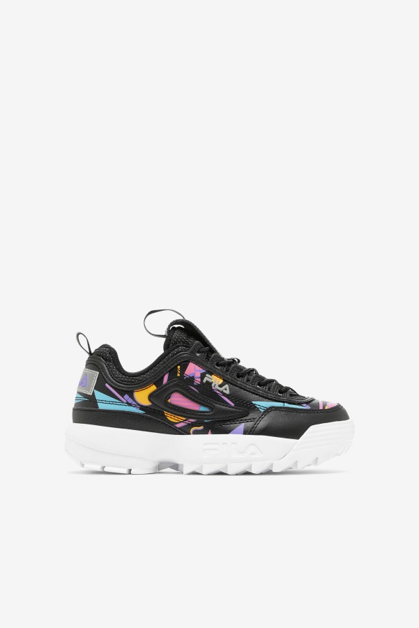 Fila Big Kids' Disruptor 2 Premium Black/Bubblegum/White