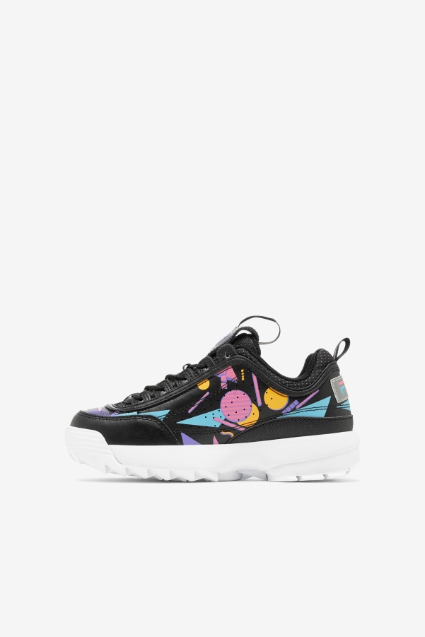 Fila Big Kids' Disruptor 2 Premium Black/Bubblegum/White