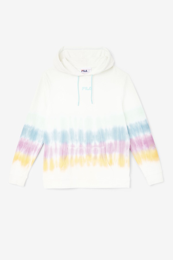 Aerolynn Tie Dye Hoodie White Tie Dye Fila