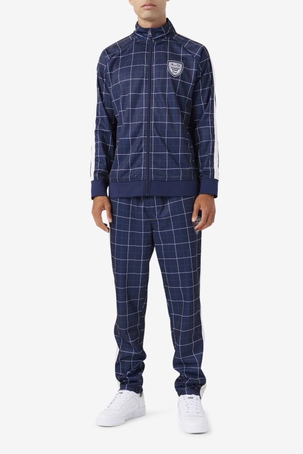 Oshan Track Pant Navy/Gardenia/June Bug Fila