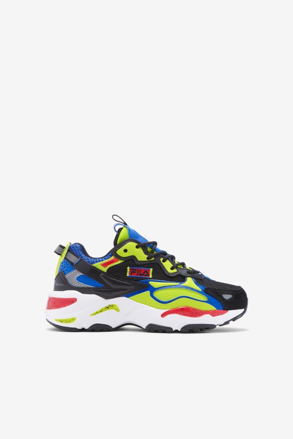 Fila Big Kids' Ray Tracer Apex Black/Blue/Red