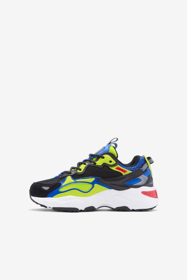Fila Big Kids' Ray Tracer Apex Black/Blue/Red