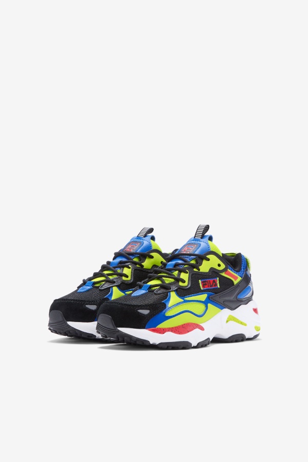 Fila Big Kids' Ray Tracer Apex Black/Blue/Red