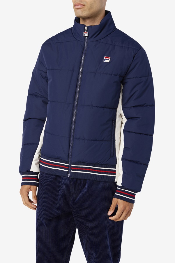 Watson Puffer Jacket Fila Peacoat/Gardenia