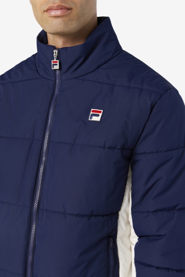 Watson Puffer Jacket Fila Peacoat/Gardenia