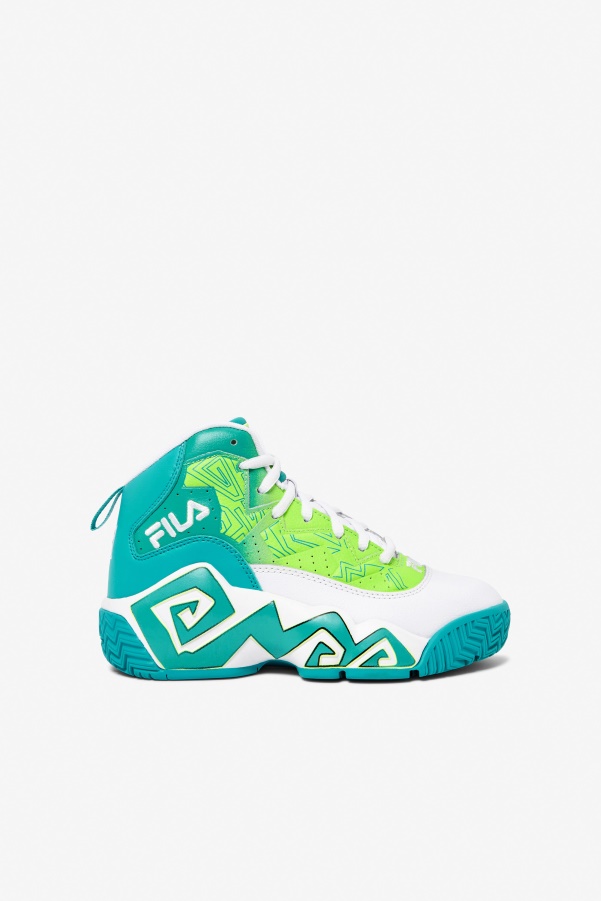 Fila White/Ceramic/Green Little Kids' MB