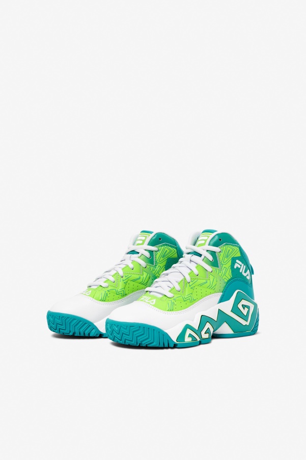 Fila White/Ceramic/Green Little Kids' MB