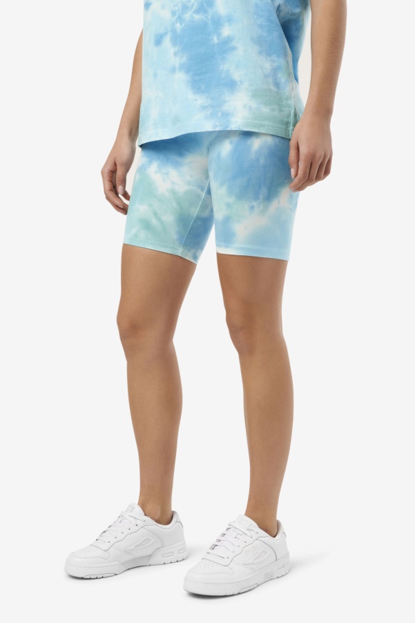 Fila Taima Tie Dye Bike Short White/Splish/All/Latigo Bay