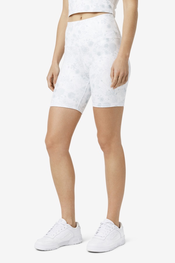 White/Lucent White Amirra Reversible Bike Short Fila