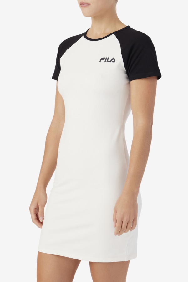 Kyra Dress Gardenia/Black Fila