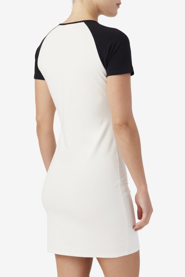 Kyra Dress Gardenia/Black Fila