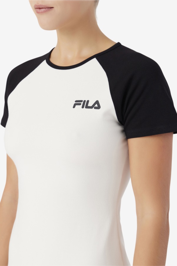 Kyra Dress Gardenia/Black Fila