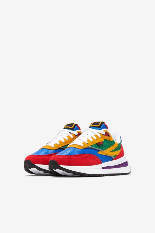 Blue/Red/Amazon Big Kids' Renno Premium Fila