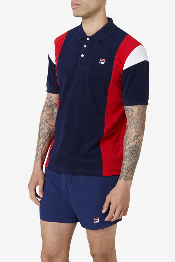 Fila Astro Terry Polo Navy/Red/White