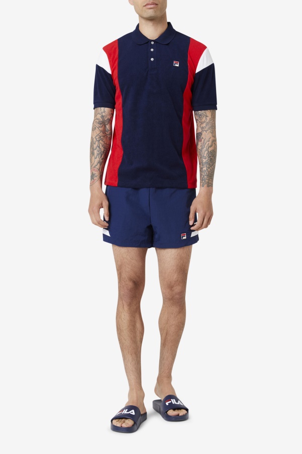 Fila Astro Terry Polo Navy/Red/White