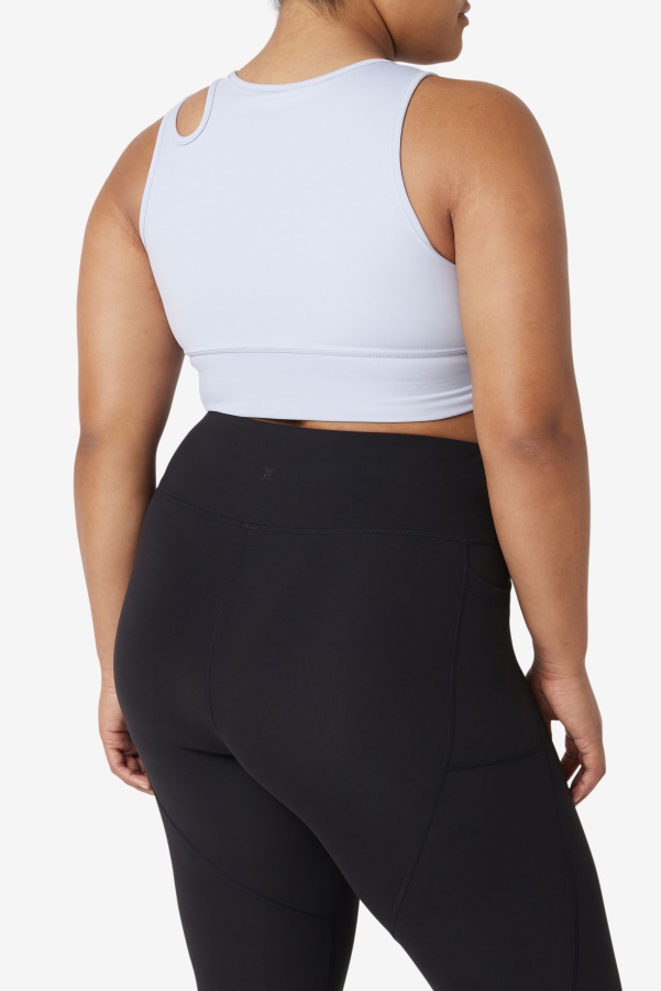 Uplift Slice Crop Bra Top Fila Blue Fog