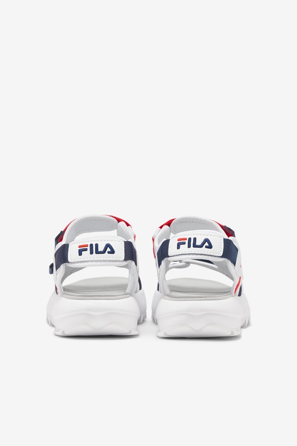 Fila Men's Disruptor Sandal White/Navy/Red