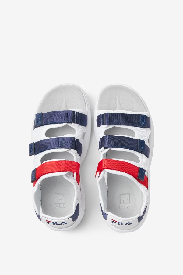 Fila Men's Disruptor Sandal White/Navy/Red