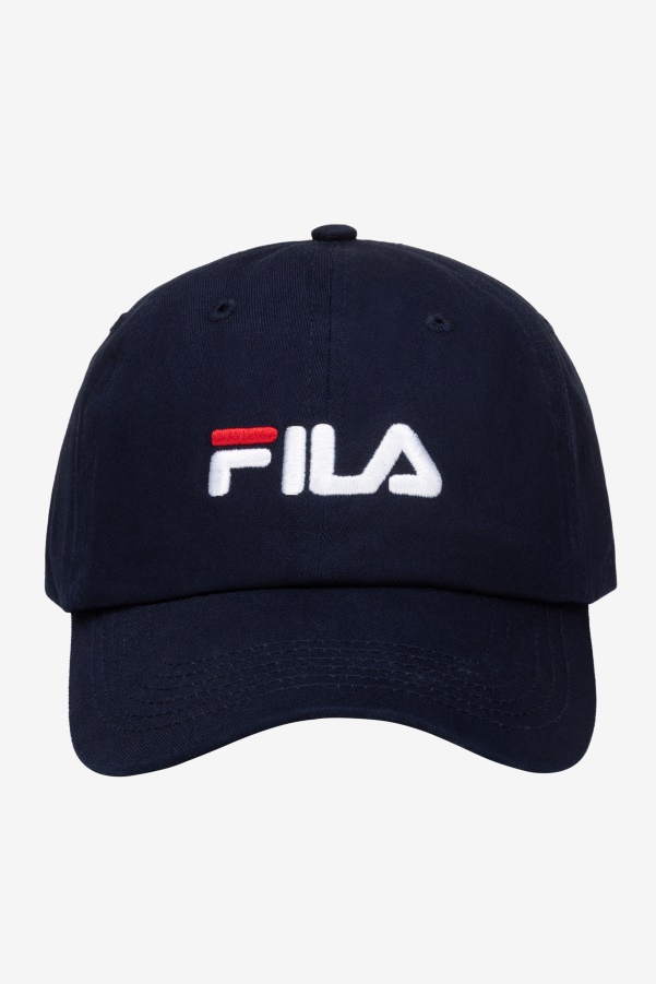 Fila Embroidered Logo Baseball Hat Navy