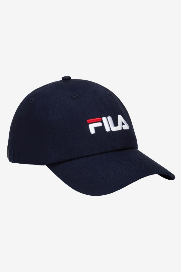 Fila Embroidered Logo Baseball Hat Navy