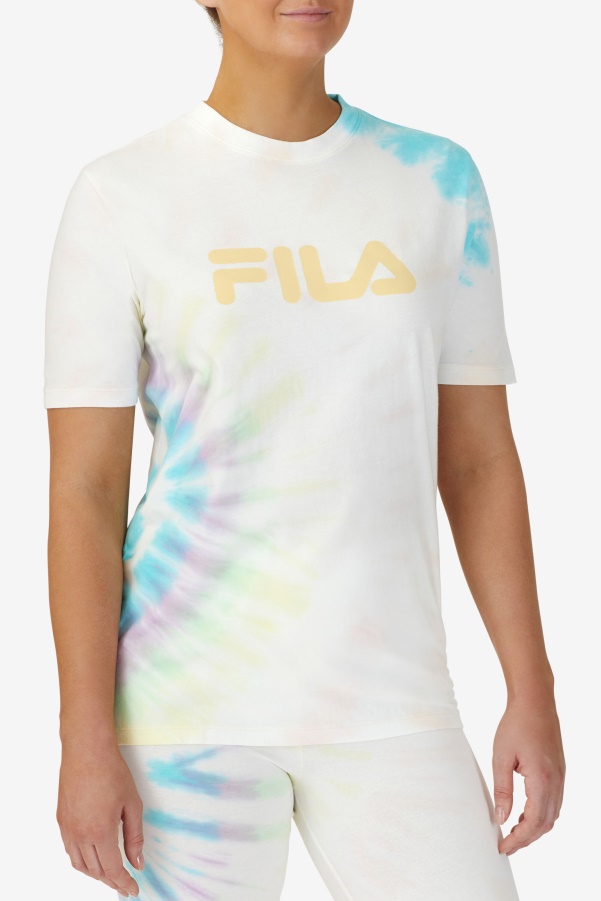 Double Cream Tie Dye Fila Alivia Tie Dye Tee