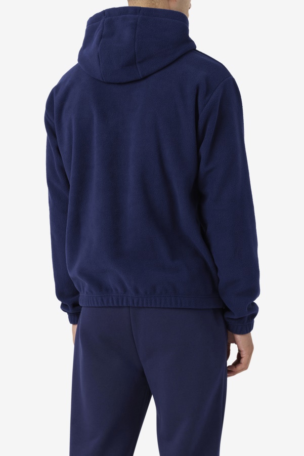 Fila Finn Fleece Hoodie Navy