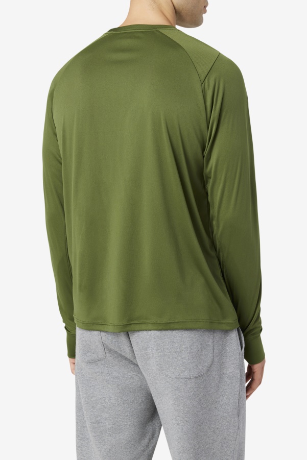 Jazam Long Sleeve Crew Chive/Black Fila