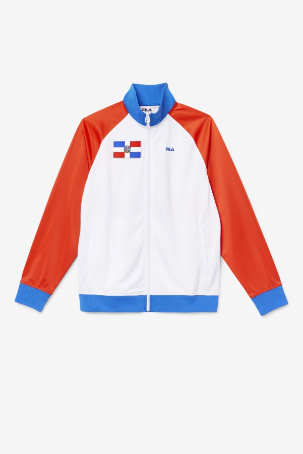 Dominican Republic Track Jacket Fila Fiery Red/White/Blue