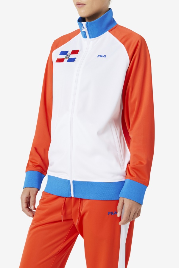 Dominican Republic Track Jacket Fila Fiery Red/White/Blue