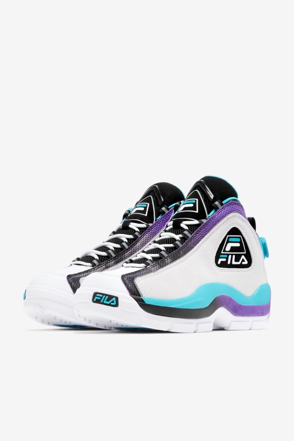 White/Blue/Purple Fila Men's Grant Hill 2